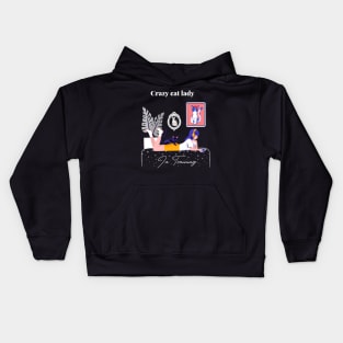 Crazy Cat Lady In Training Kids Hoodie